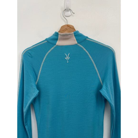 Ibex Merino Wool Fitted Quarter Zip Base Layer Hiking Outdoors FLAWED - Small - Picture 4 of 12